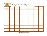 instrument practice chart